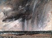 Seascape Study with Rain Cloud